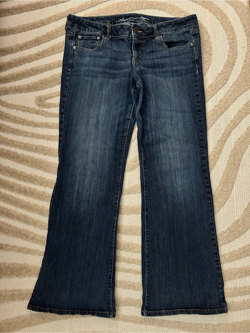 Y2K Boyfriend Jeans by American Eagle Size 14 Dark Wash